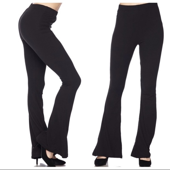 #19 ✨RESTOCKED✨Best Selling Black chic cotton blend bell flare pants - Picture 8 of 8
